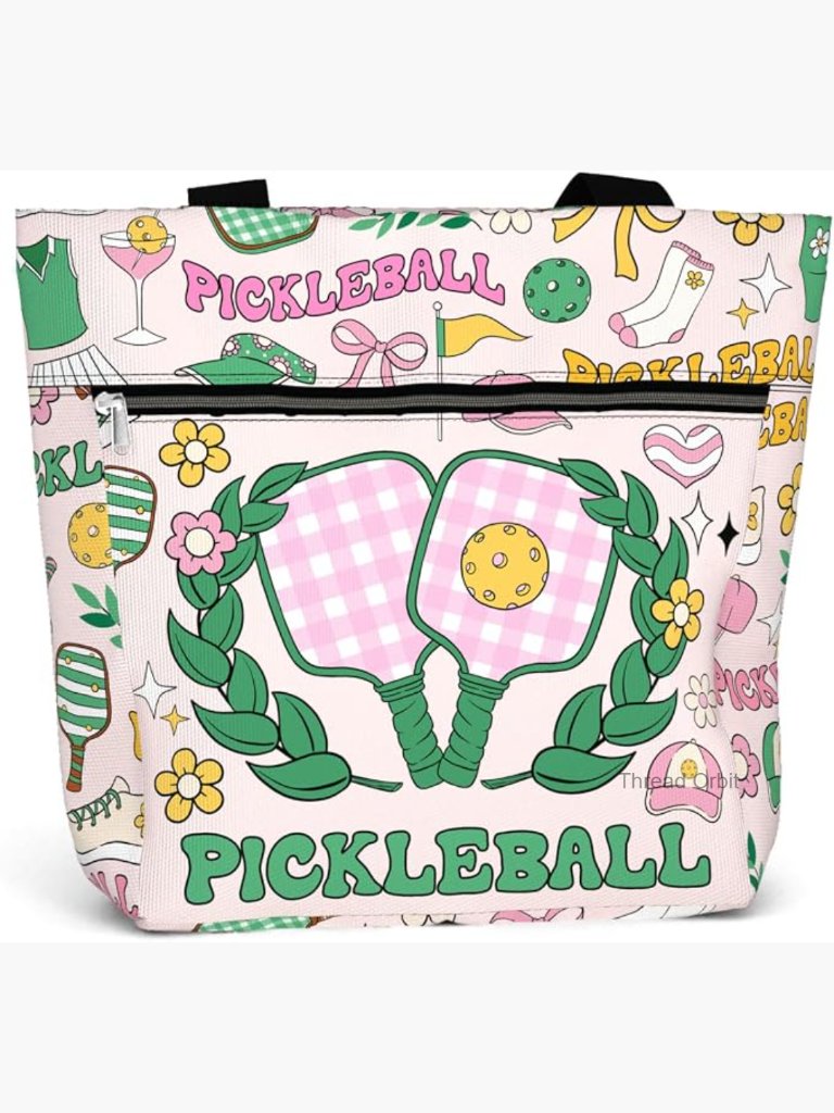 Large Waterproof Tote Bag With Pockets And Zipper, Fits 15" Laptop